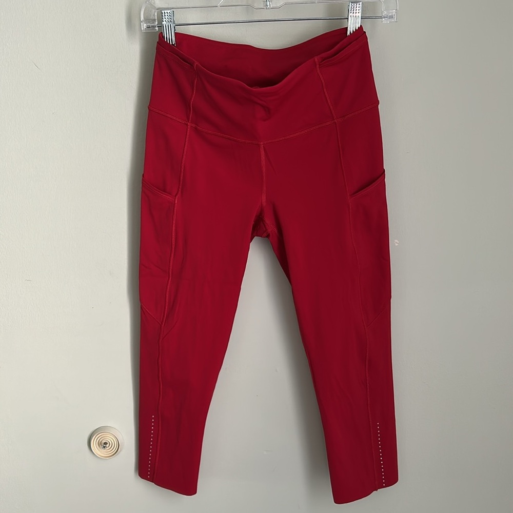 Lululemon Athletica Red Capris